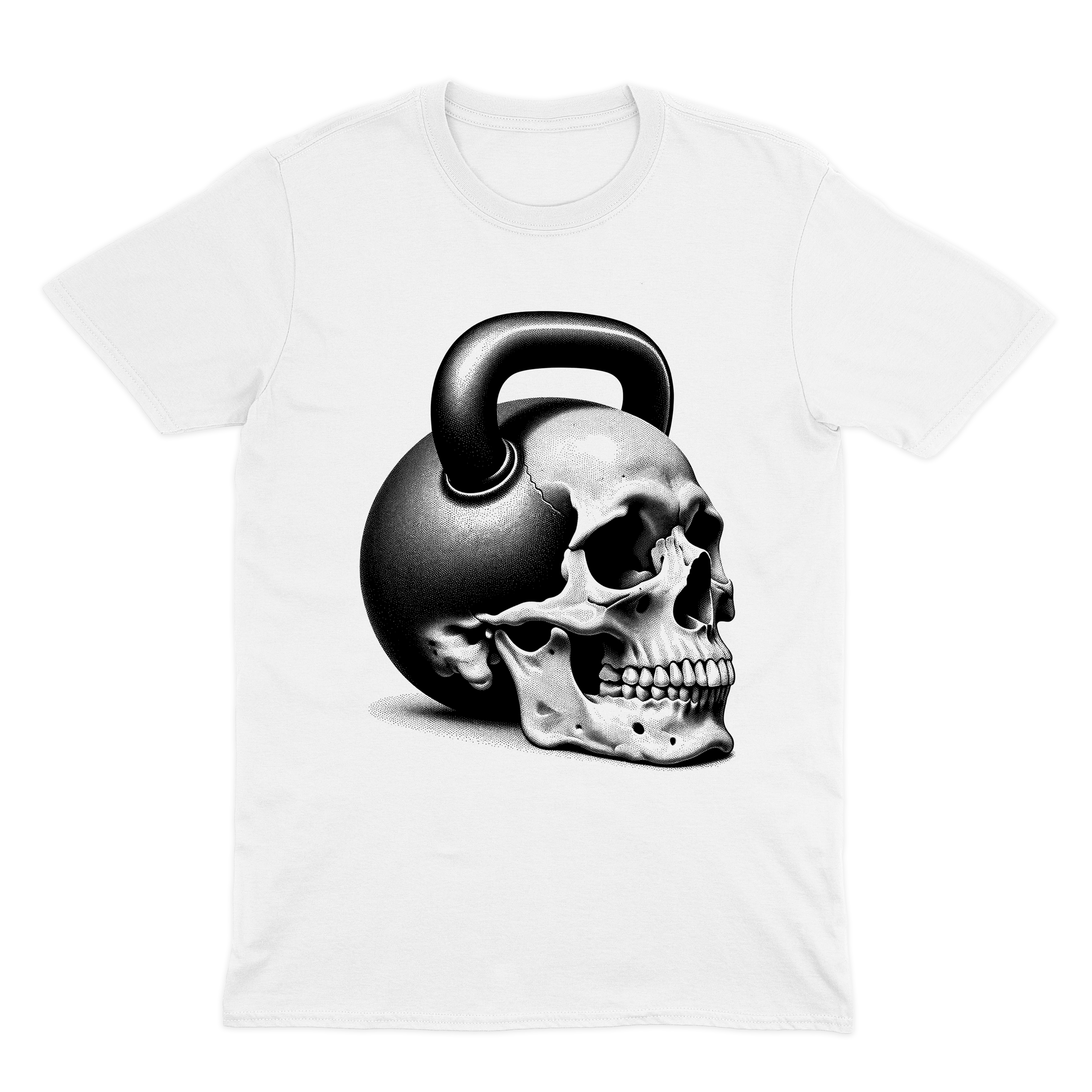 Heavy Skull Unisex Crewneck T-Shirt