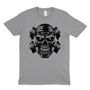 Skull Evil Barbells Unisex Crewneck T-shirt