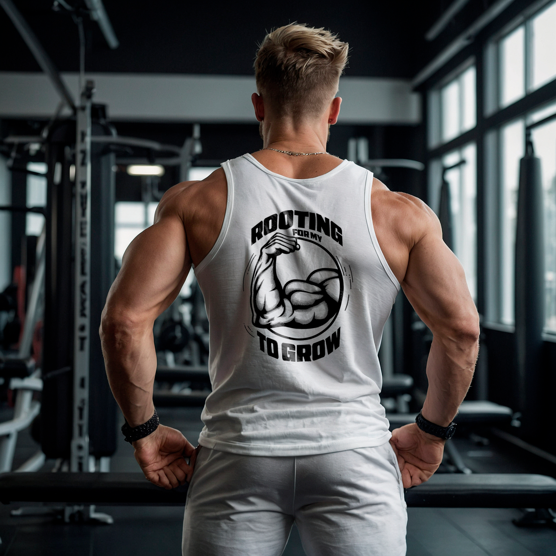 Rooting For My Bicep To Grow Unisex Tank Top